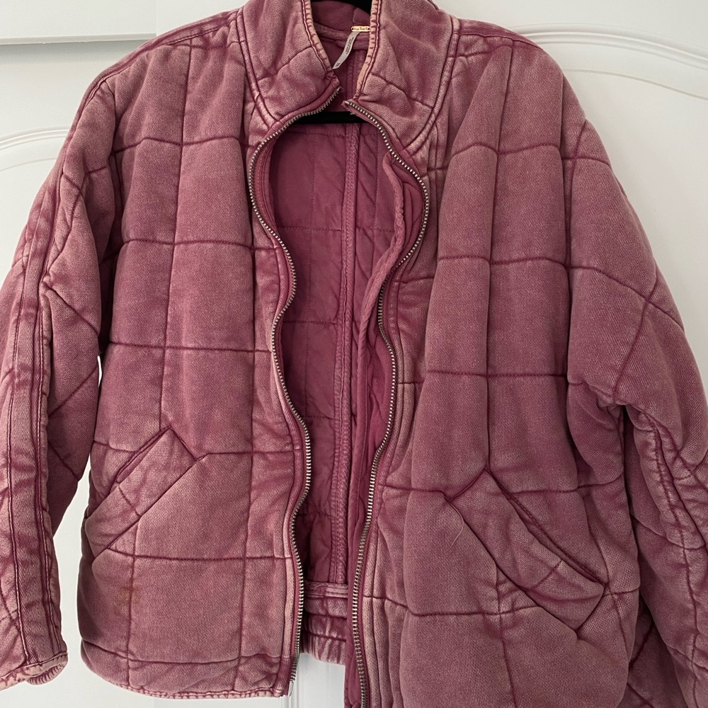 Free People - Dolman quilted knit jacket